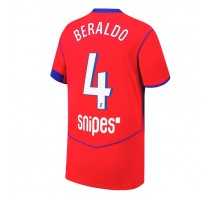 Paris Saint-Germain Lucas Beraldo #4 Koszulka Trzecia 2025-26 Krótki Rękaw